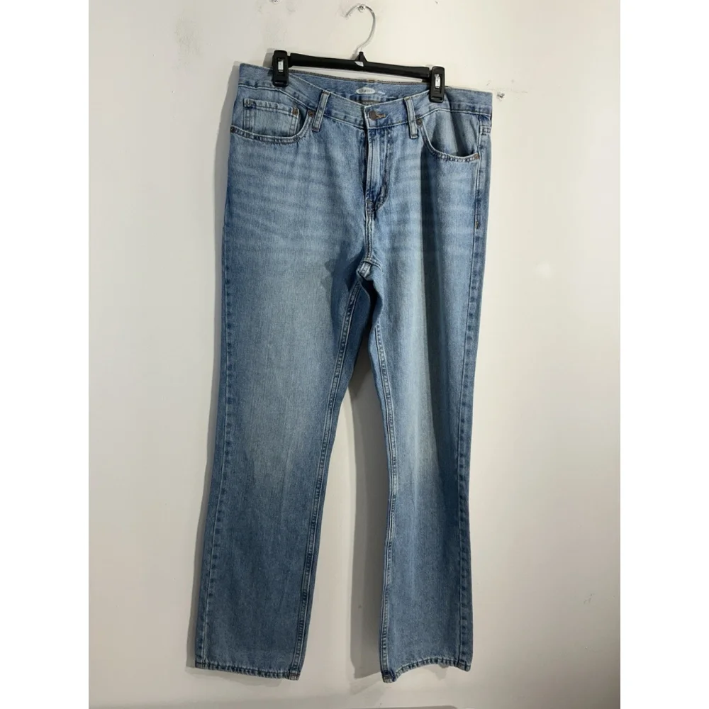 Mens Old Navy Straight Leg 34/34 Blue Jeans